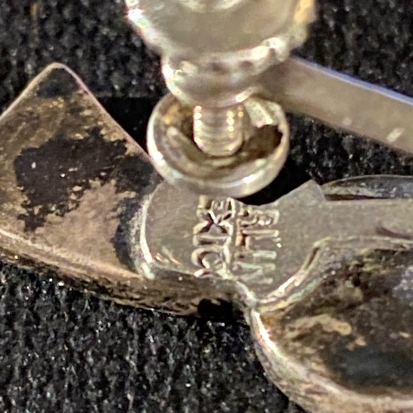 Vintage Mexico Taxco Sterling Screw-Back Earrings. - Picture 4 of 5